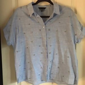 Short sleeve button down shirt